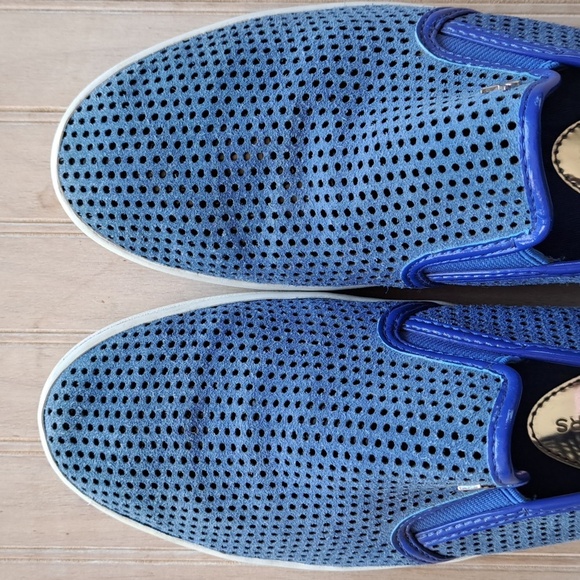 Michael Kors Perforated Suede Leather Slip On Stylish Loafers Sneakers - Picture 2 of 10